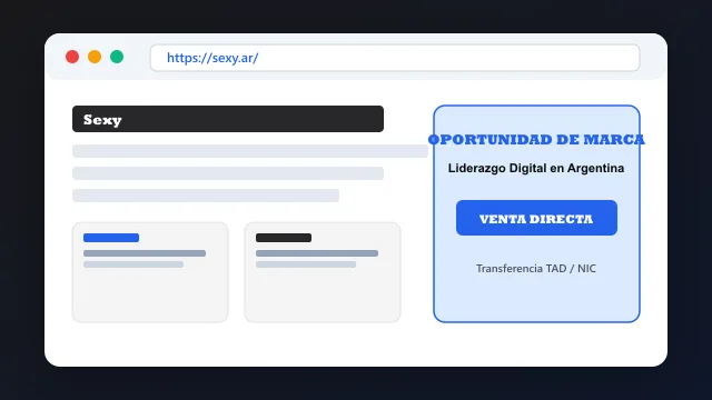 Modelo de aplicación comercial y proyectos digitales para sexy.ar